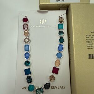 Bomb Party NK17948 Elegant Multi-Color Gemstone Necklace